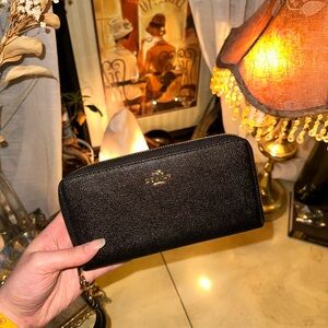 Black & Gold Wallet by Coach